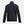 Back view of a black softshell jacket with a high collar