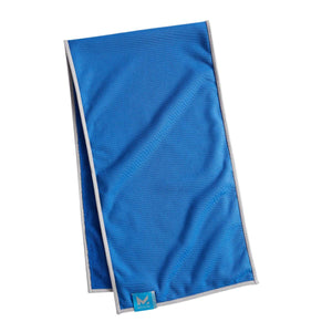 Blue Mission cooling towel with grey trim