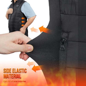 Kemimoto Men's Heated Vest with Heated Hood (Size L)