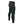 Black compression leggings with textured pattern and side pockets