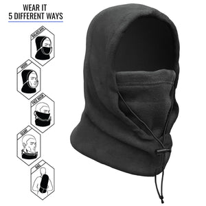 ActionTech 5-in-1 Wind and Waterproof Fleece Balaclava
