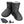 ActionHeat black quilted heated slippers with white faux fur lining power bank and charging cable