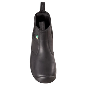 Baffin black leather slip on work boot with pull tabs