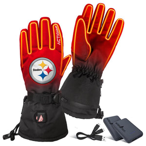 ActionHeat Pittsburgh Steelers 5V Battery Heated Gloves