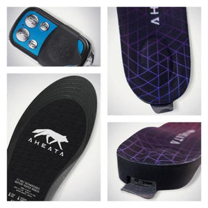 Open Box Aheata Rechargeable Heated Insoles with Remote