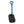 Black Diamond Evac 7 snow shovel with blue handle and black blade