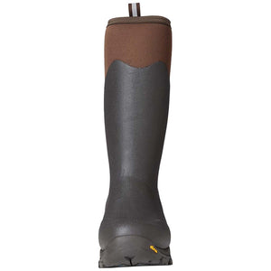 Muck brown tall rubber boot with Vibram sole