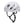 White Black Diamond climbing helmet with side vents and black chin strap