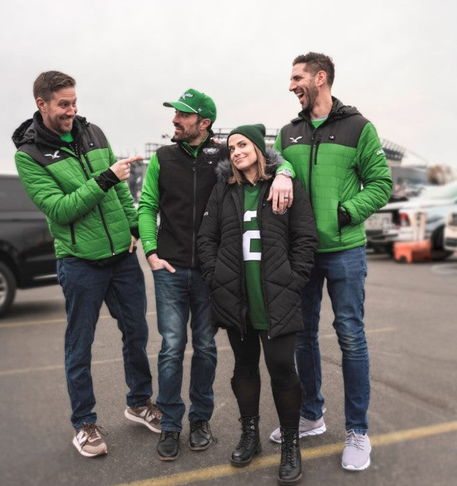 Heated apparel for game day and tailgating