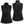 Gerbing black fleece vest showing front and back views with zipper and logo