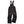 N-Ferno black insulated work bib overalls with adjustable straps and reflective accents