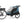 Blue Thule bike trailer attached to a bicycle rear wheel