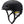 Matte black Smith Optics cycling helmet with visor and yellow interior accents