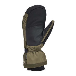Kombi olive green and black winter mitten with elastic wrist