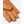Tan leather driving gloves with perforated knuckles
