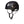 Black Diamond black climbing helmet with side vents and adjustable chin strap