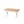 Rectangular bamboo tabletop with silver metal folding legs