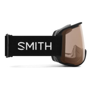 Smith Optics snow goggles with black strap and brown lens