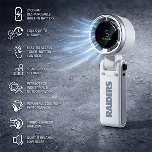 AlphaCool Las Vegas Raiders Rechargeable Handheld Fan
