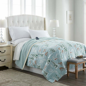 Shavel Micro Flannel The Modern Reverse to Sherpa Electric Heated Blanket - Twin