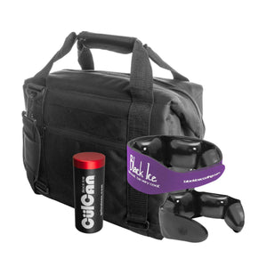 Black Ice cooling bag with CulCan container and neck cooling wrap
