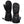 Pair of black ActionHeat heated mittens with battery pack and adjustable wrist strap