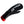 Glovii black heated mitten with red cuff and power button
