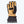 Mobile Warming tan and black leather winter glove with wrist strap