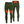 Mobile Warming olive green heated base layer leggings showing front and back views with highlighted heating zones