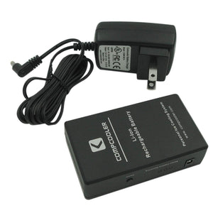 Compcooler lithium ion rechargeable battery pack and wall charger
