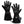 Black heated gloves with battery pack and Fan-Tex branding