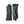 Hestra dark green leather gloves with side zipper detail