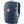 Fjallraven navy blue backpack with front logo patch and side compression straps