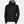 Helly Hansen black hooded rain jacket with front zipper and HH logo
