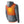 Back view of a grey heated hoodie showing internal heating elements