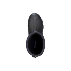 Top view of a black Dryshod waterproof boot