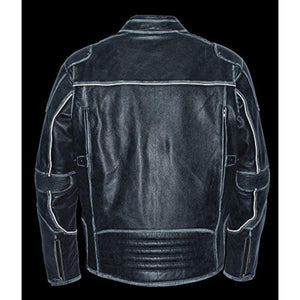 Milwaukee Leather Men's Vintage Distressed Triple Vented Jacket