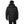 Back view of a person wearing a black Helly Hansen hooded puffer jacket