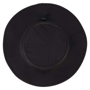 Chill-Its black sun hat with wide brim and adjustable drawstring