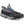 Black Diamond traction spikes attached to a grey trail running shoe