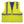 Yellow quilted safety vest with reflective strips and blue inner lining