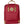 Red Fjallraven Kanken backpack with tan leather handles and logo patch