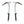 Two Black Diamond ice axes with silver shafts and black grips