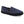 Acorn navy blue knit slip on slipper with black suede trim