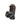 Snowline traction spikes attached to a brown leather hiking boot