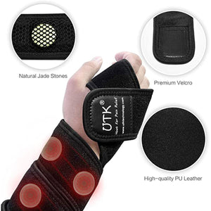 UTK Jade Far Infrared Heating Therapy Pad for Pain Relief for Wrist, Elbow, Leg, and Arm - 47 X 2.4"