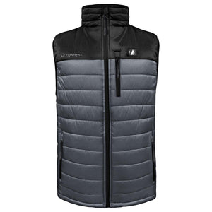 ActionHeat black and grey insulated heated vest with zippered pockets