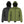 Mobile Warming hooded puffer jackets in black and olive green