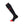 Lenz black knee high heat sock with red toe and branding
