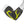 Grey and yellow elbow compression sleeve on a wireframe arm